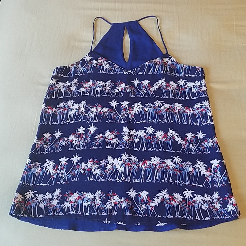Reversible Sleeveless Tropical Top